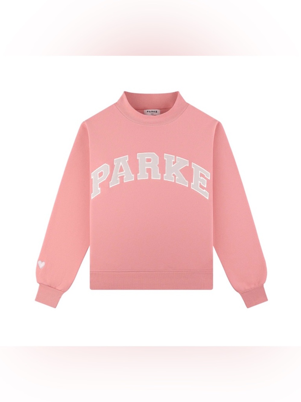 *RARE* Sold Out Parke Valentine's Varsity Mockneck - Blush + Lavender S/M